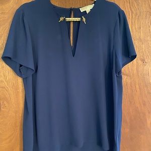 Navy Michael Kors blouse
